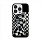 iPhone 15 Pro 357 bk&wh ハードケース 背面印刷