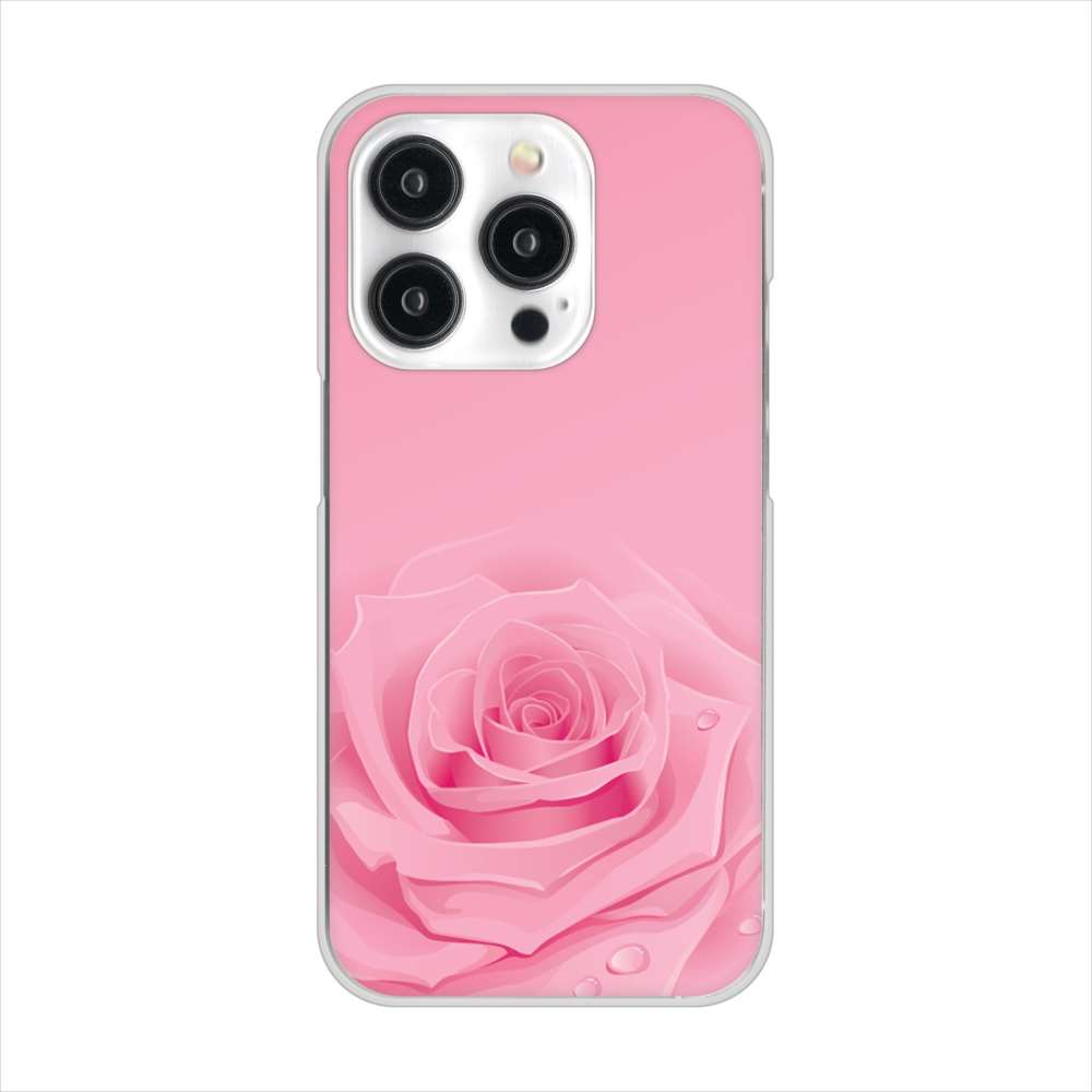 iPhone 15 Pro バラ ハードケース 背面印刷