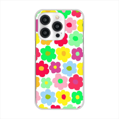 iPhone 15 Pro ルーズフラワー ハードケース 背面印刷