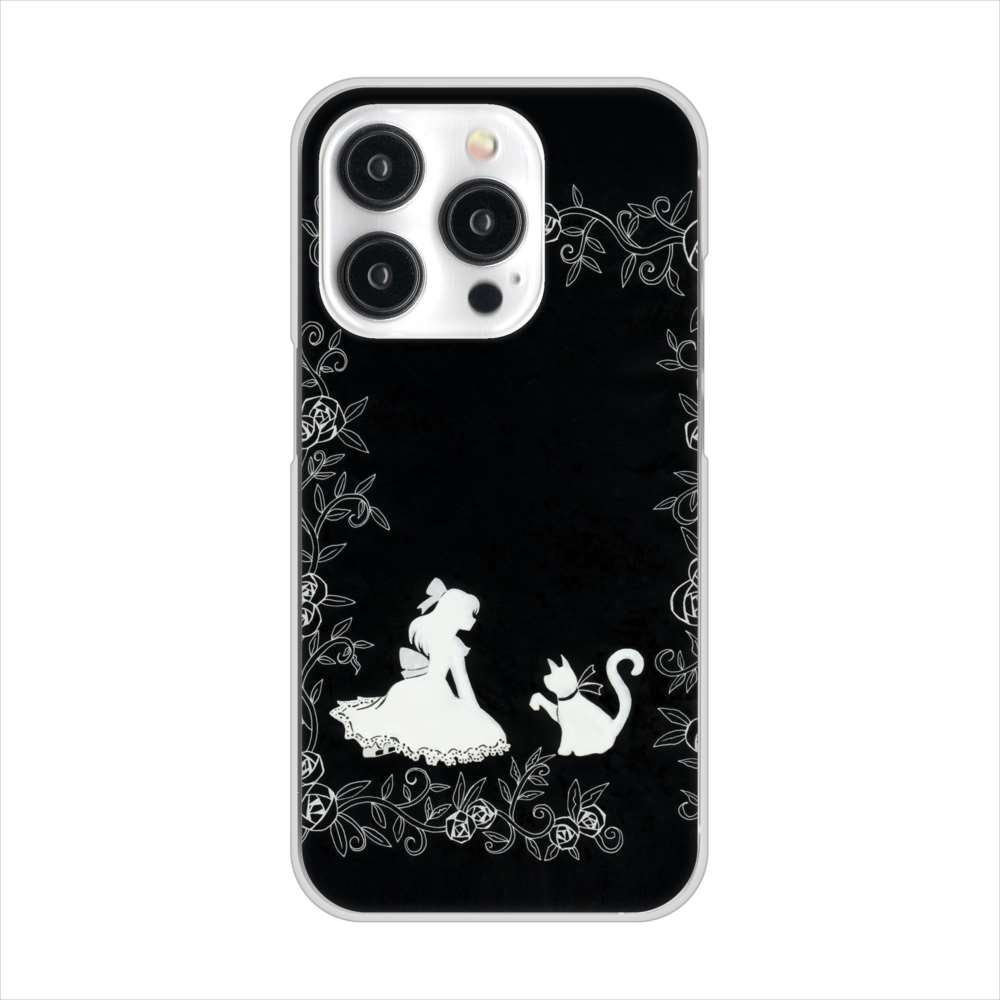 iPhone 15 Pro お姫様とネコ ハードケース 背面印刷