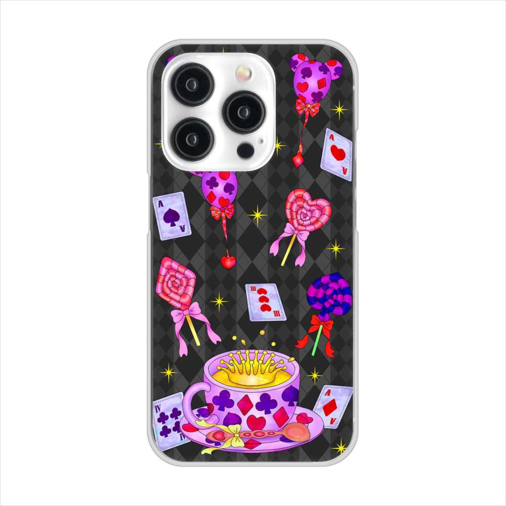 iPhone 15 Pro むかいあぐる トランプティー ハードケース 背面印刷