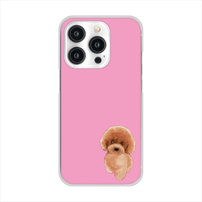 iPhone 15 Pro トイプードルレッド ハードケース 背面印刷