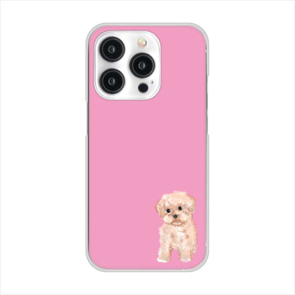 iPhone 15 Pro トイプードルアプリコット ハードケース 背面印刷