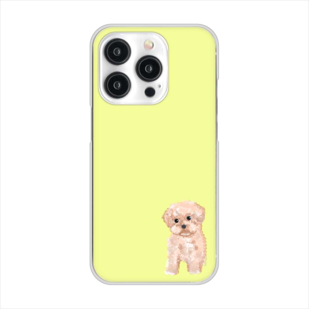 iPhone 15 Pro トイプードルアプリコット ハードケース 背面印刷