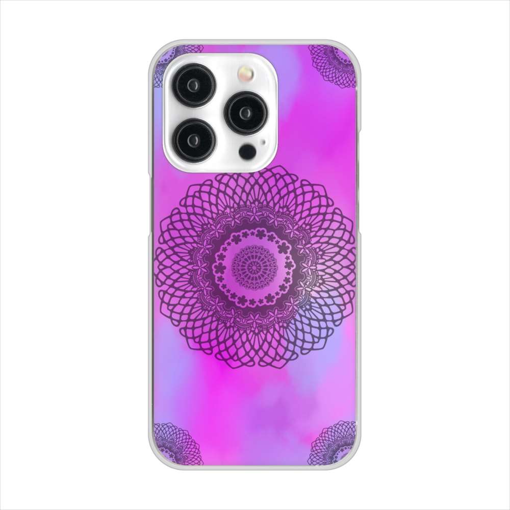 iPhone 15 Pro YJ344 レース ハードケース 背面印刷