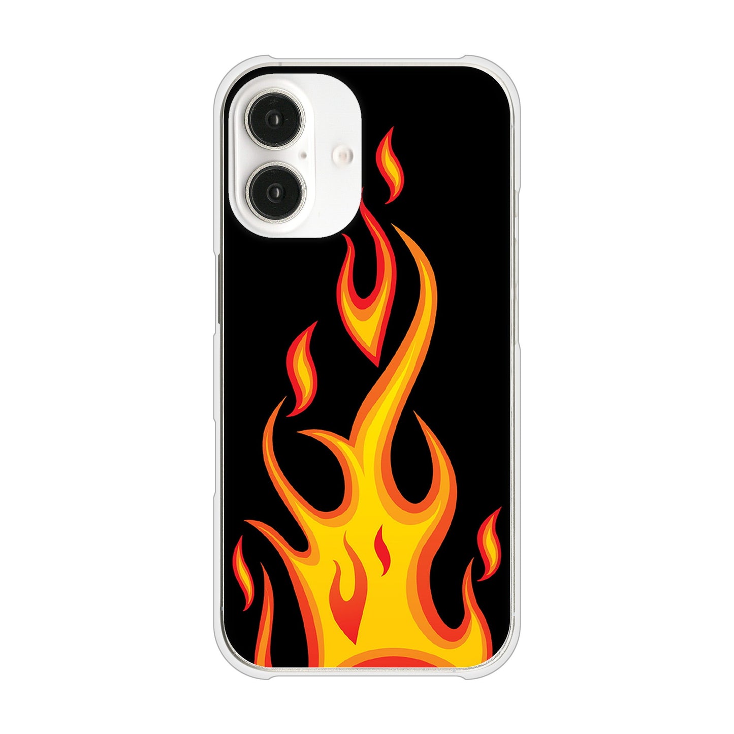 iPhone 16 010 ファイヤー ハードケース 背面印刷