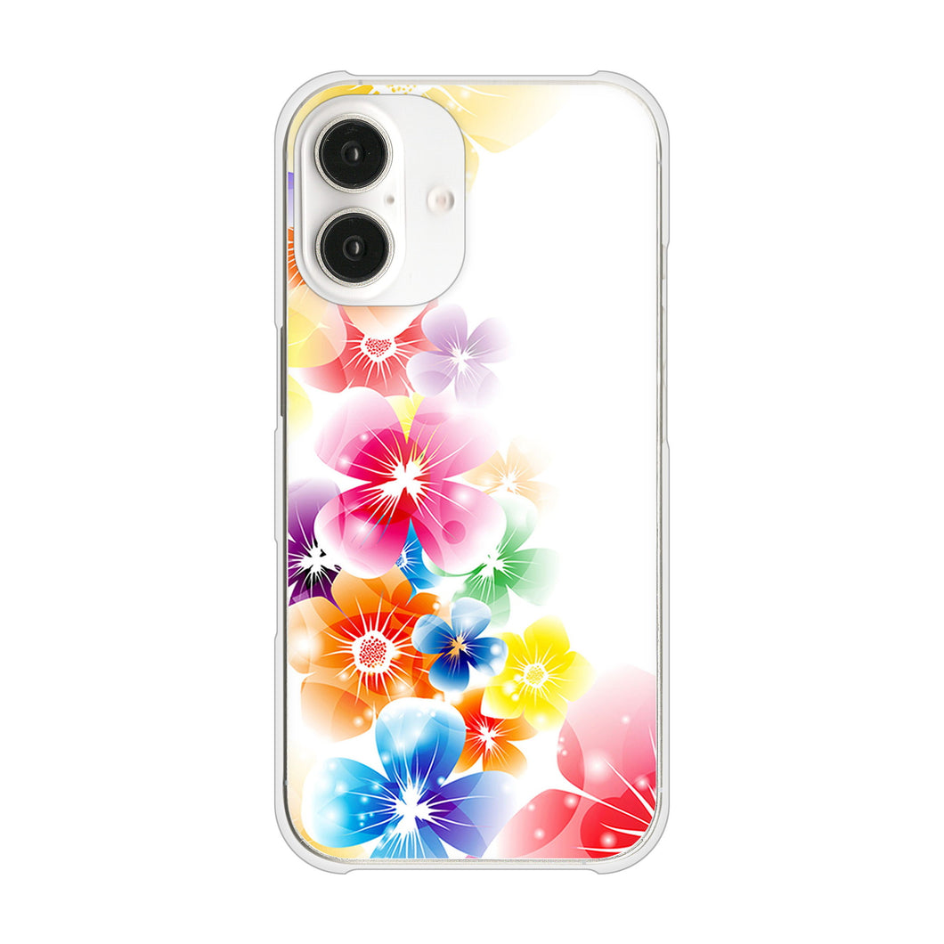 iPhone 16 1209 光と花 ハードケース 背面印刷