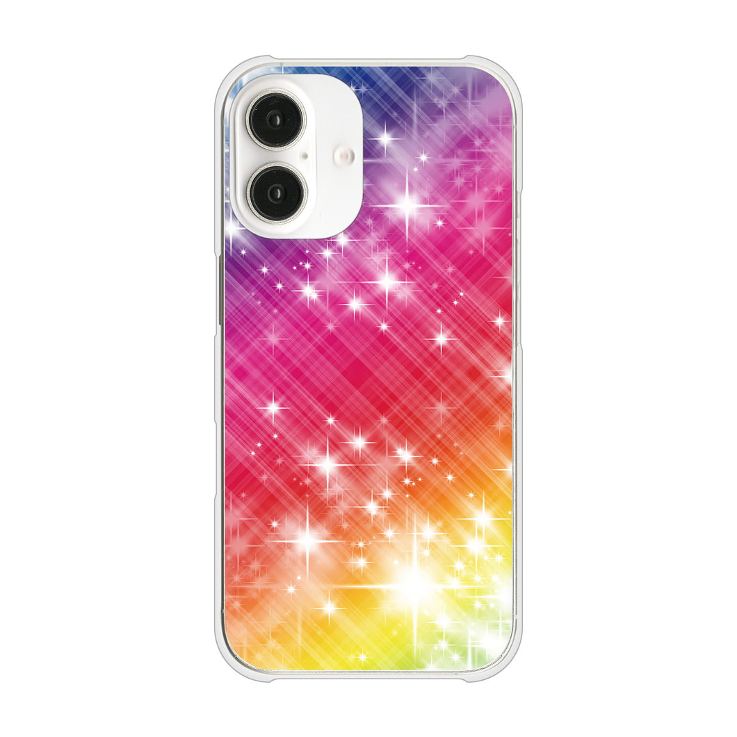 iPhone 16 VA872 レインボーフレーム ハードケース 背面印刷