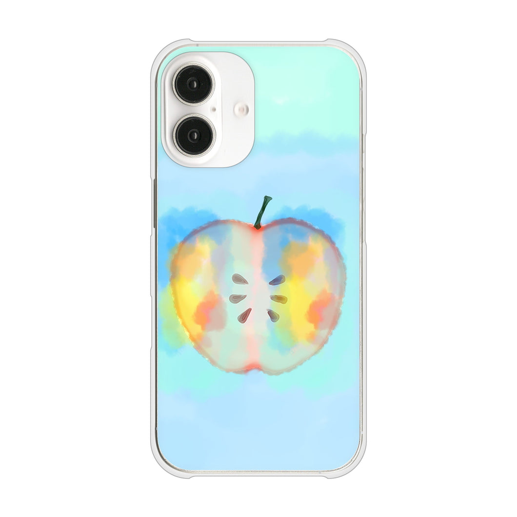 iPhone 16 YJ181 りんご 水彩181 ハードケース 背面印刷