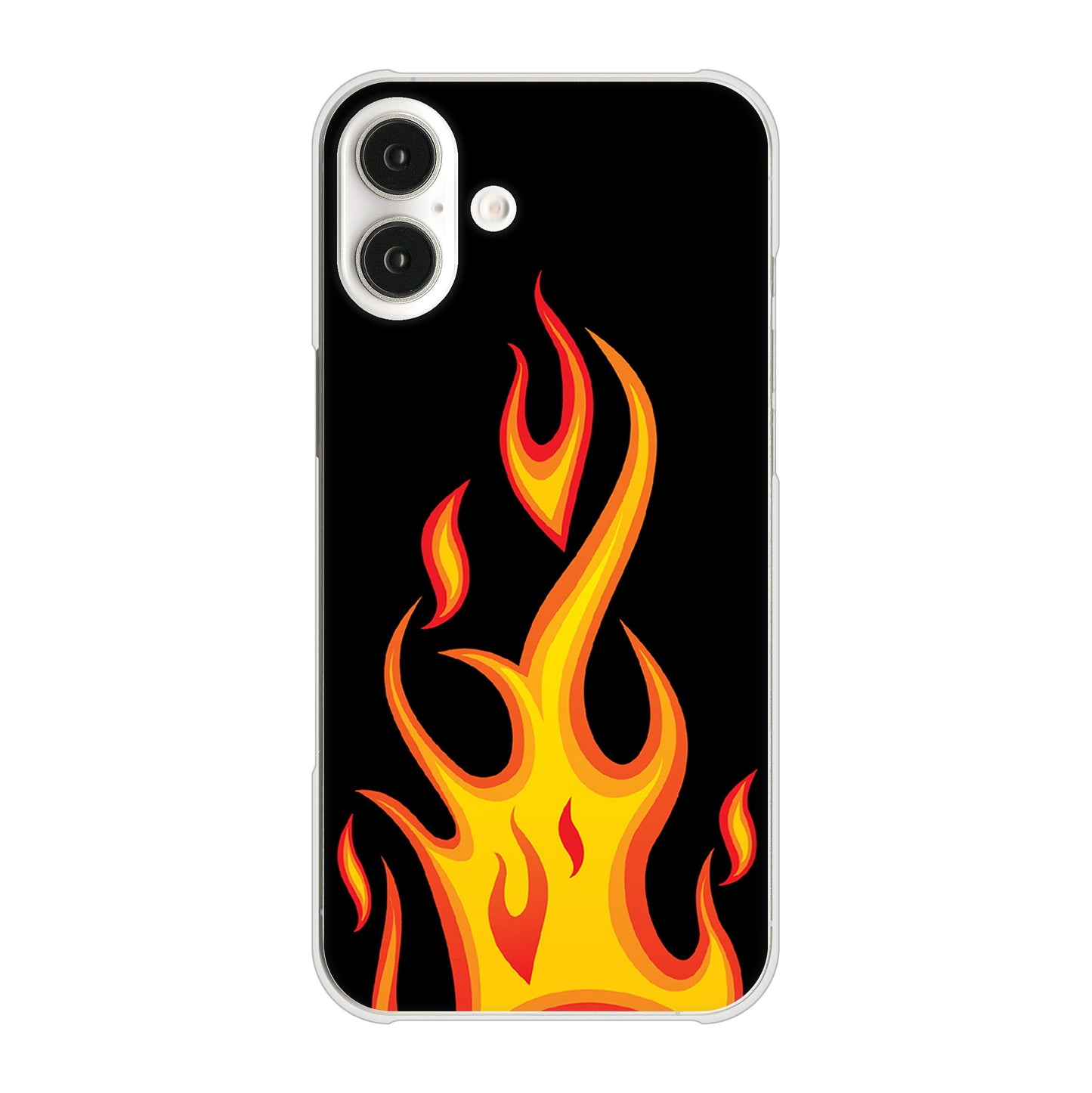 iPhone 16 Plus 010 ファイヤー ハードケース 背面印刷