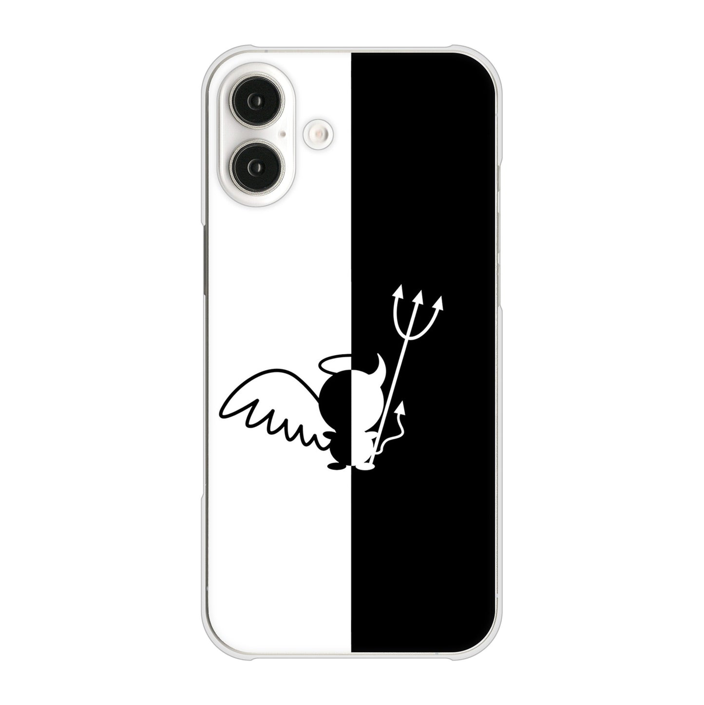 iPhone 16 Plus 027 ハーフデビット ハードケース 背面印刷