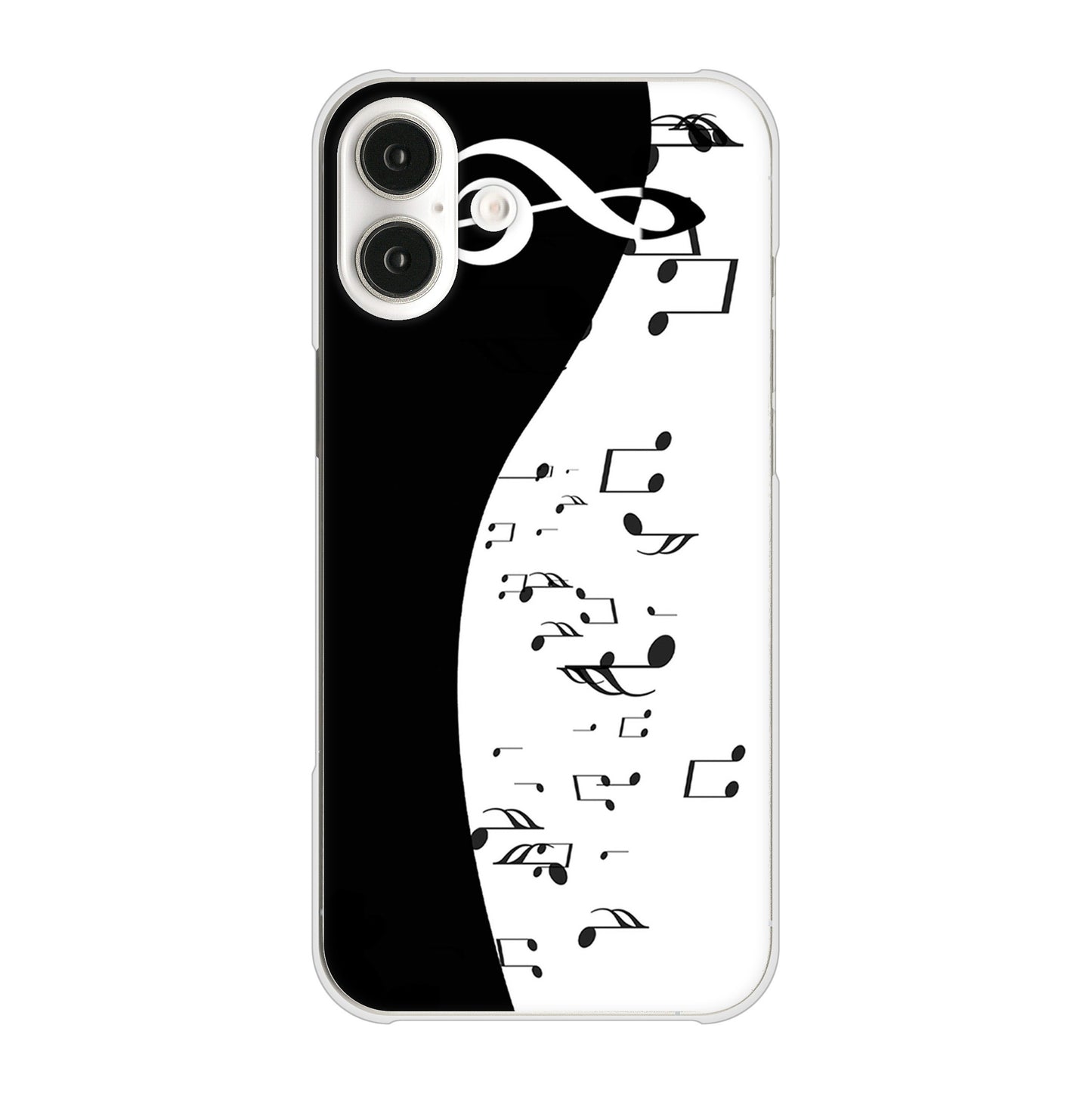 iPhone 16 Plus 音符 ハードケース 背面印刷