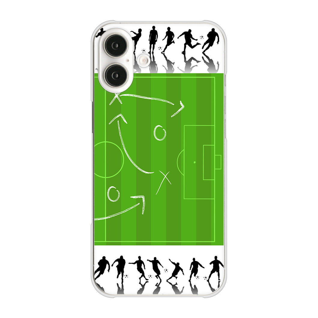 iPhone 16 Plus 304 サッカー戦略ボード ハードケース 背面印刷