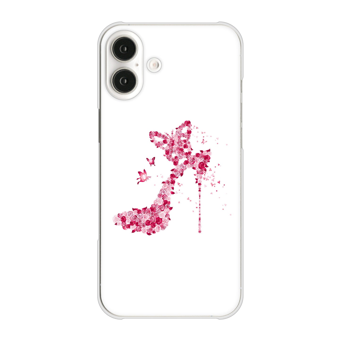 iPhone 16 Plus 387 薔薇のハイヒール ハードケース 背面印刷