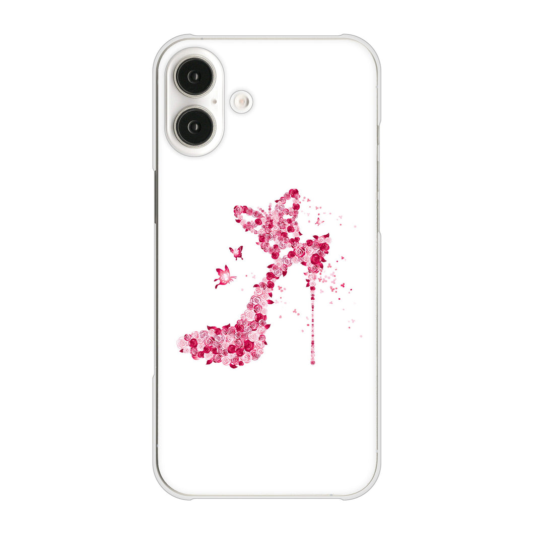 iPhone 16 Plus 387 薔薇のハイヒール ハードケース 背面印刷