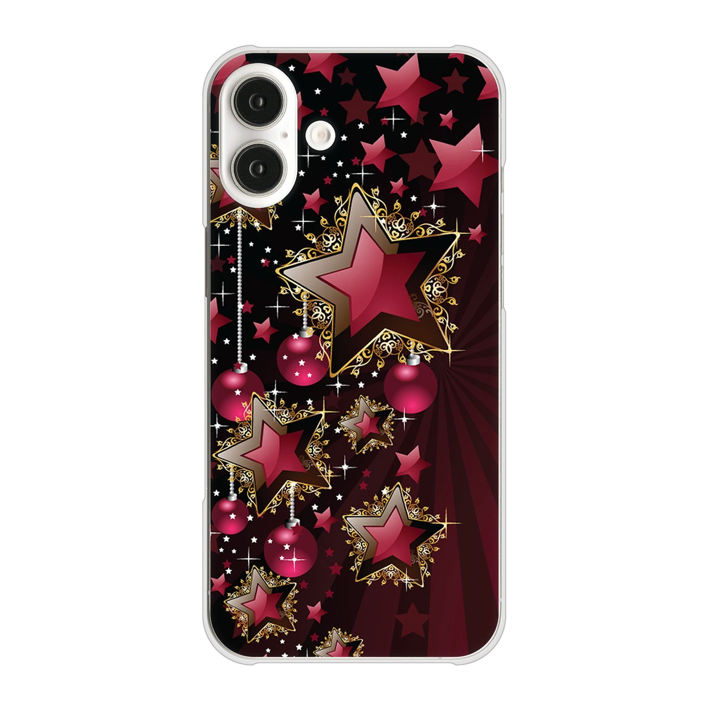 iPhone 16 Plus 434 星の壁 ハードケース 背面印刷