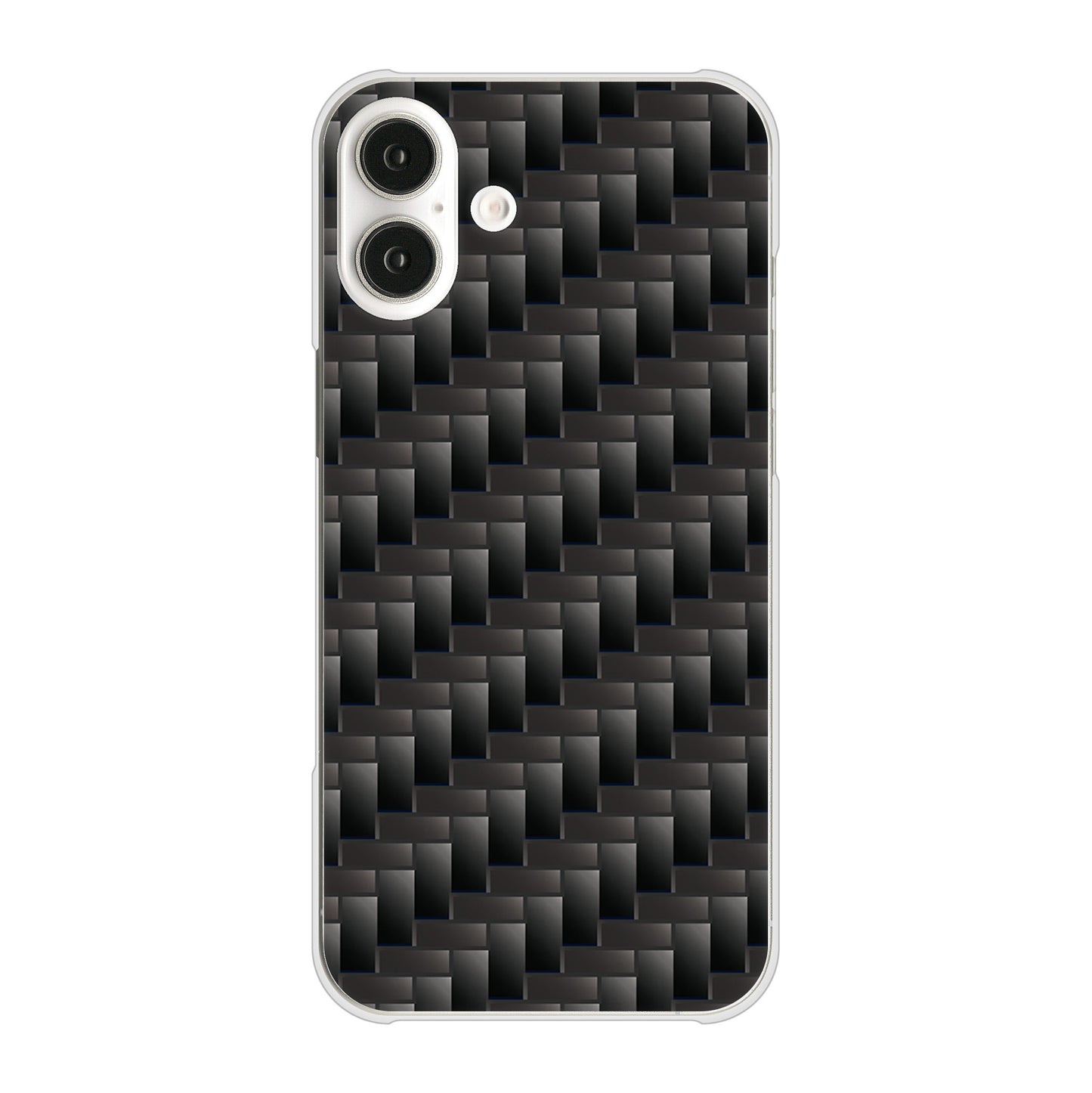 iPhone 16 Plus 461 カーボン ハードケース 背面印刷
