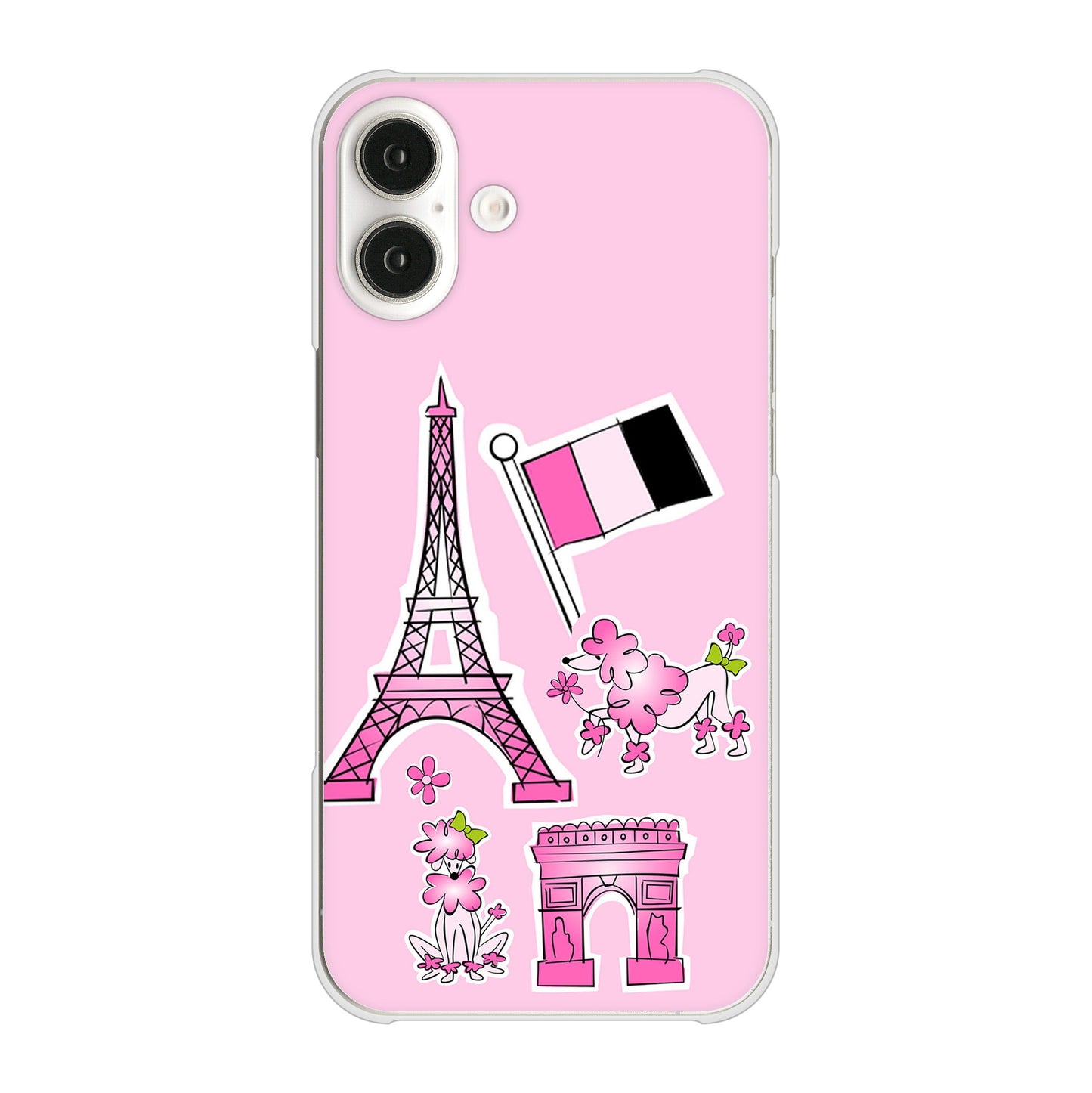 iPhone 16 Plus LOVE フランス ハードケース 背面印刷