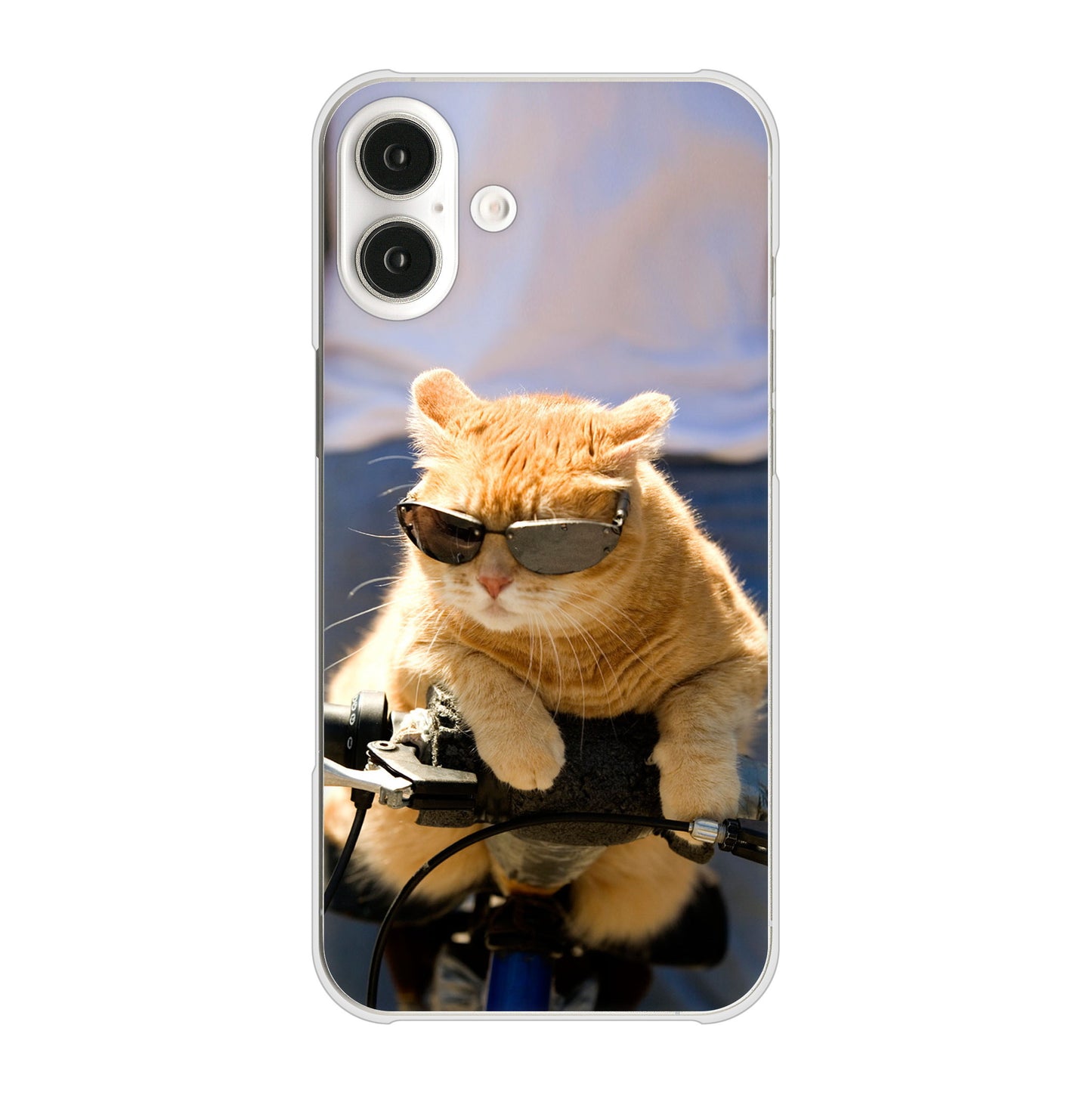 iPhone 16 Plus 595 にゃんとサイクル ハードケース 背面印刷