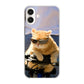 iPhone 16 Plus 595 にゃんとサイクル ハードケース 背面印刷