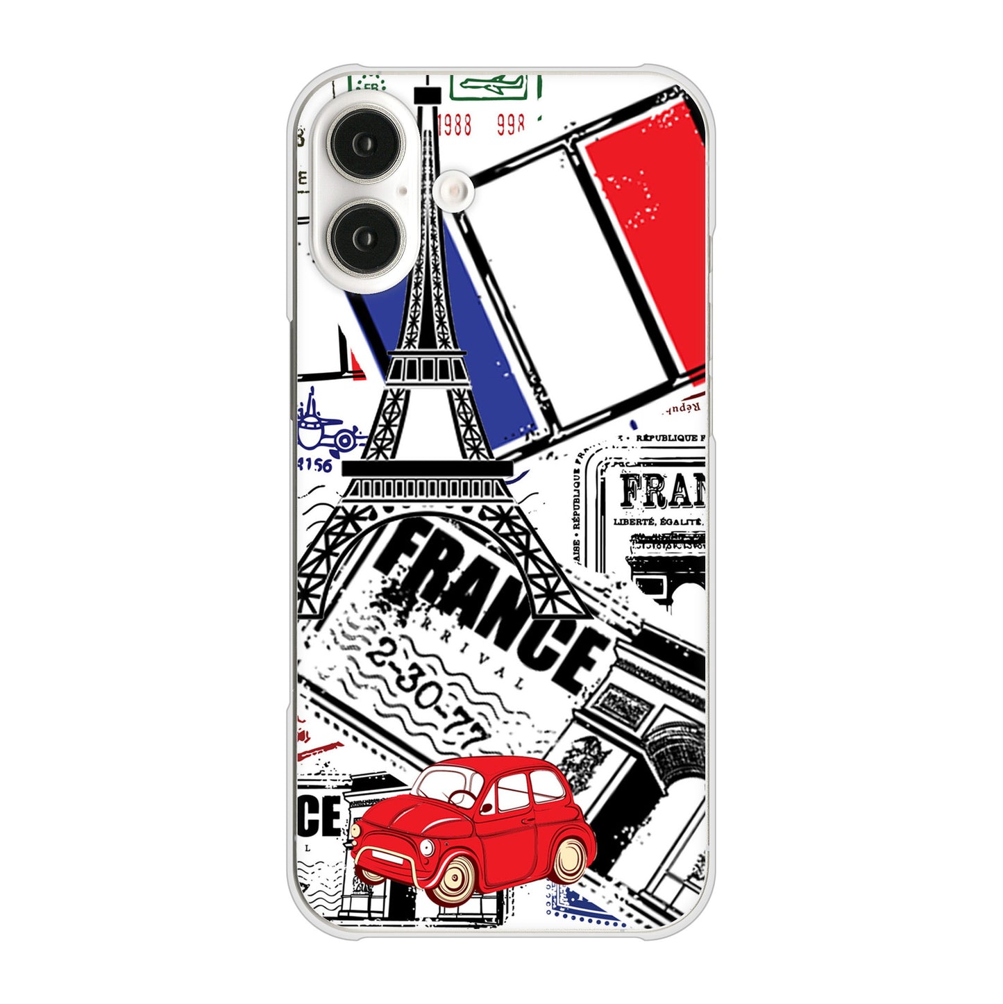 iPhone 16 Plus LOVE フランス ハードケース 背面印刷
