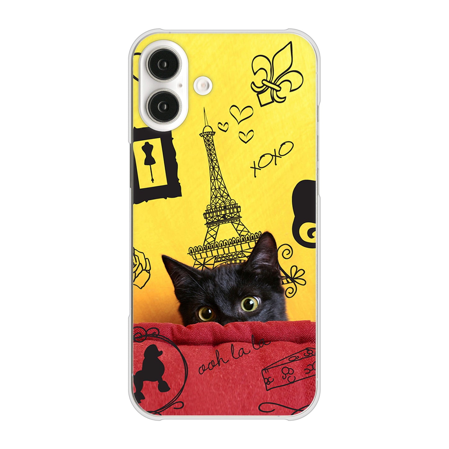 iPhone 16 Plus LOVE フランス ハードケース 背面印刷
