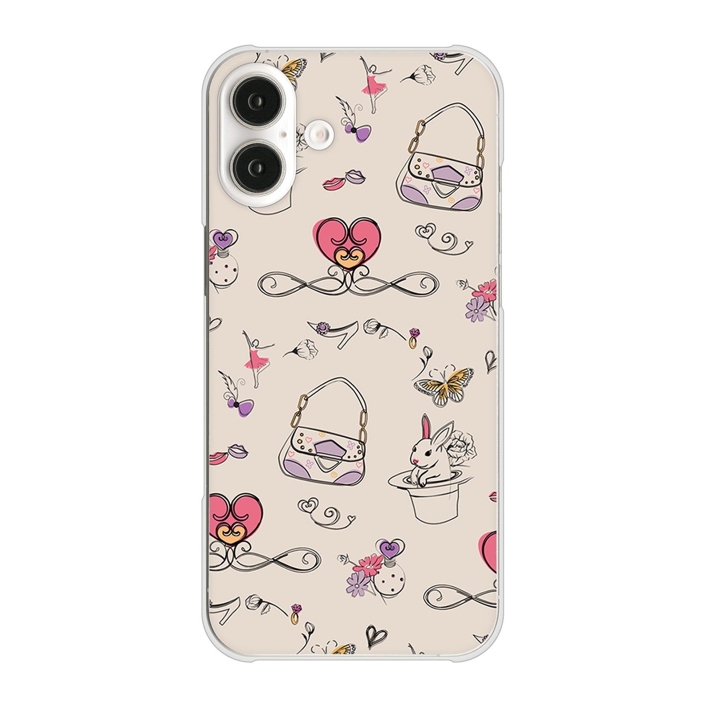 iPhone 16 Plus マルチスタイル ハードケース 背面印刷