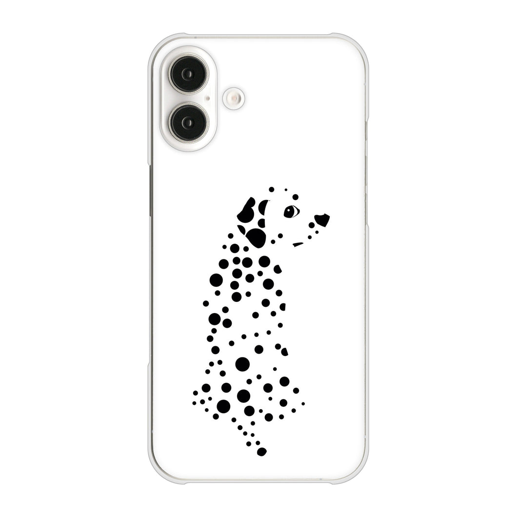 iPhone 16 Plus 1038 振り向くダルメシアン（WH） ハードケース 背面印刷