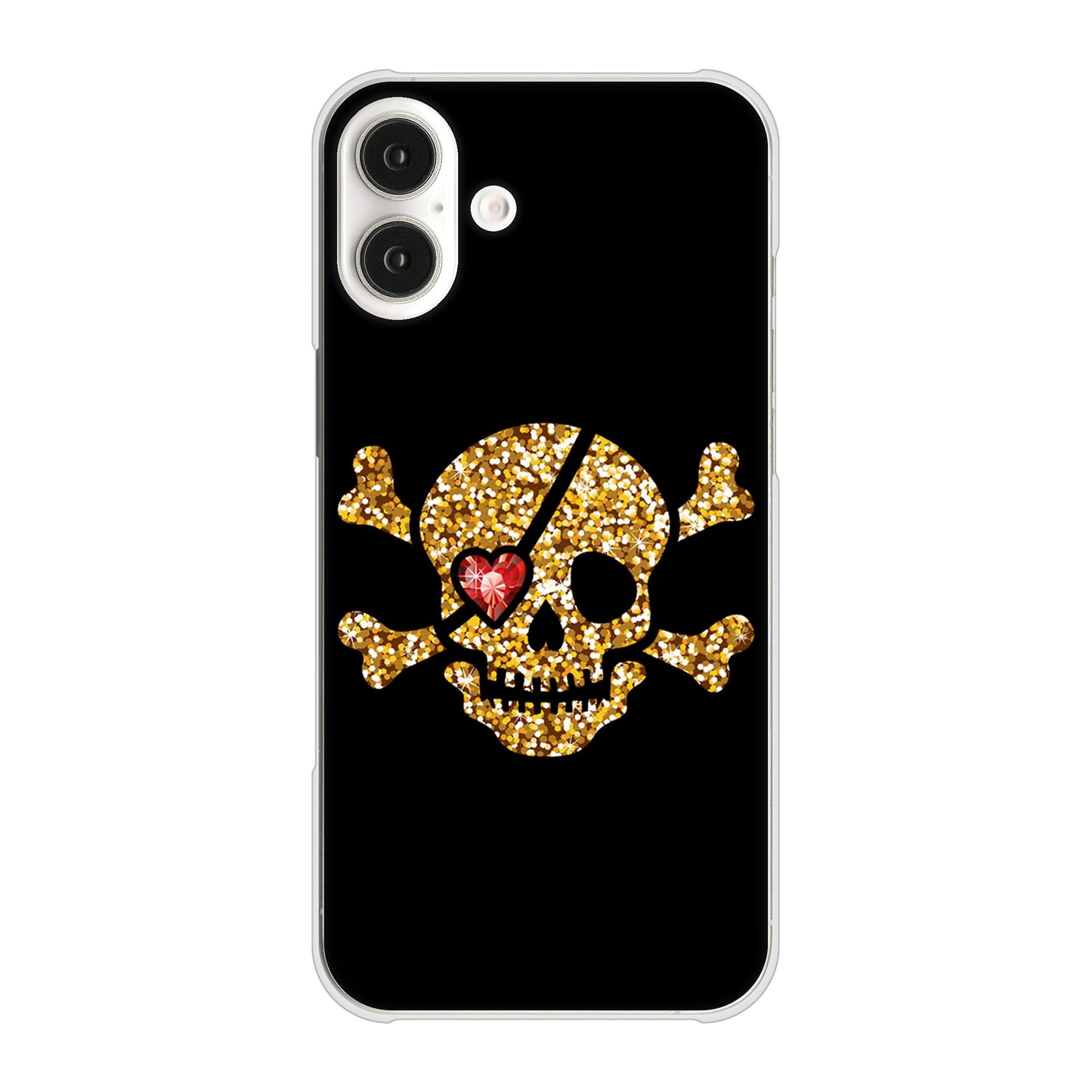 iPhone 16 Plus 1082 海賊ドクロ ハードケース 背面印刷