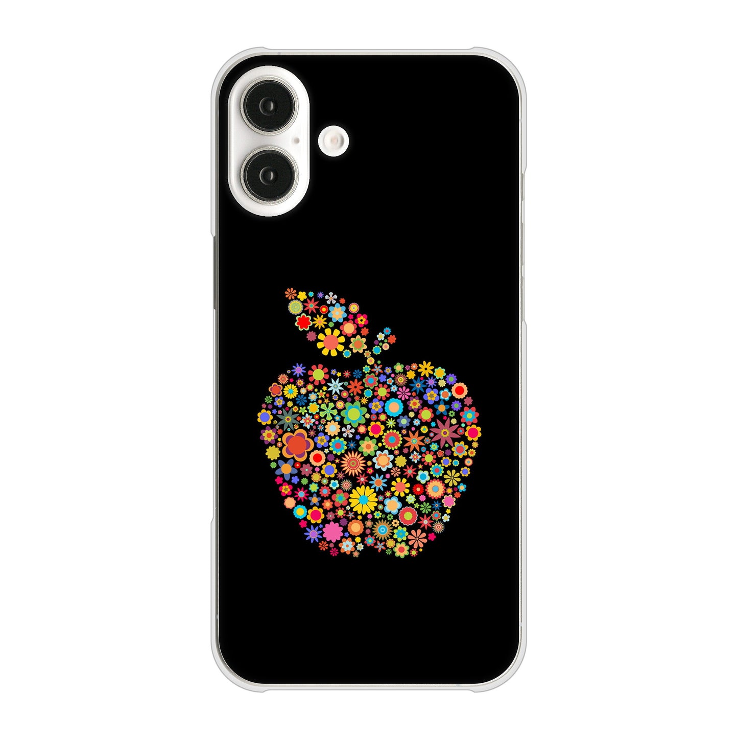 iPhone 16 Plus 1195 カラフルアップル ハードケース 背面印刷