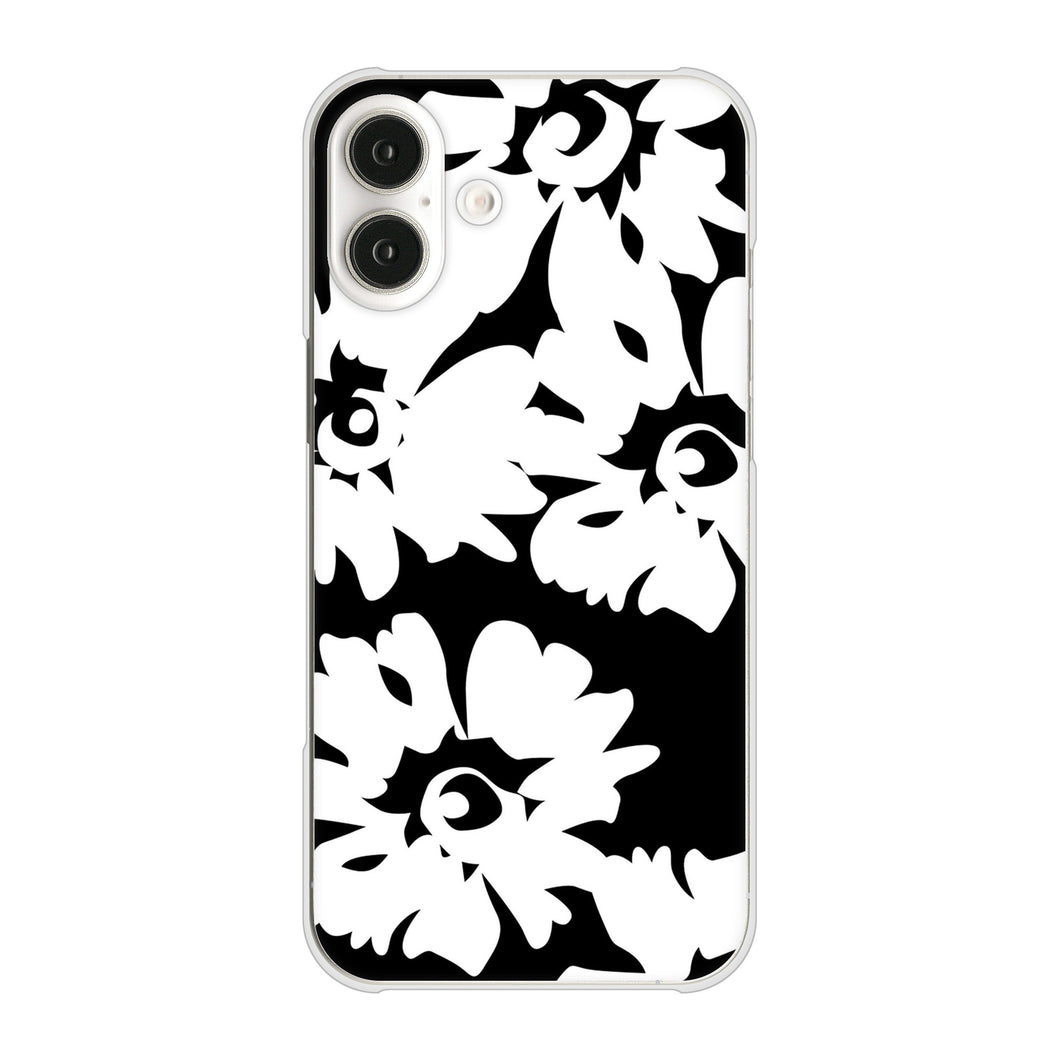 iPhone 16 Plus 1215 モダンフラワー ハードケース 背面印刷