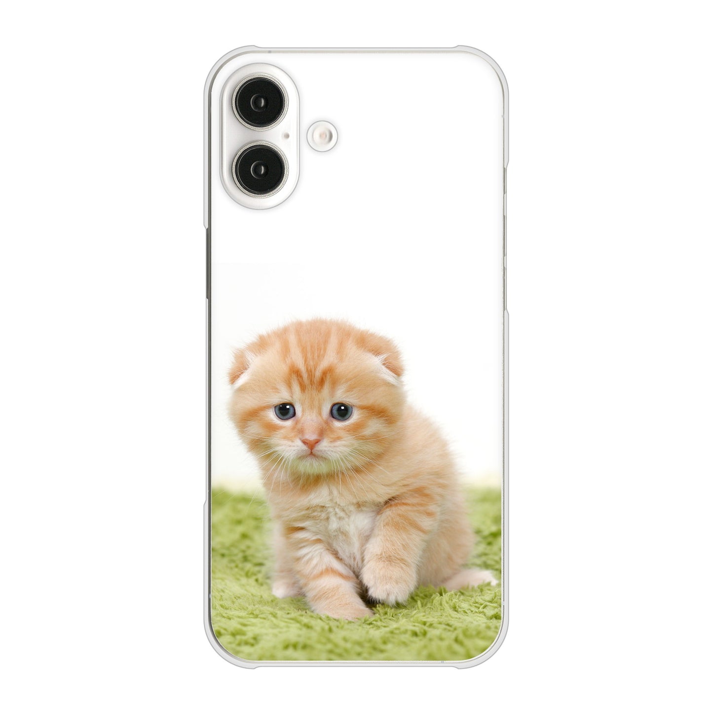 iPhone 16 Plus VA802 ネコこっそり ハードケース 背面印刷