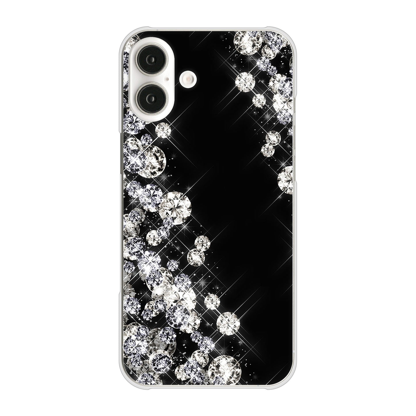 iPhone 16 Plus VA871 ダイヤモンドフレーム ハードケース 背面印刷