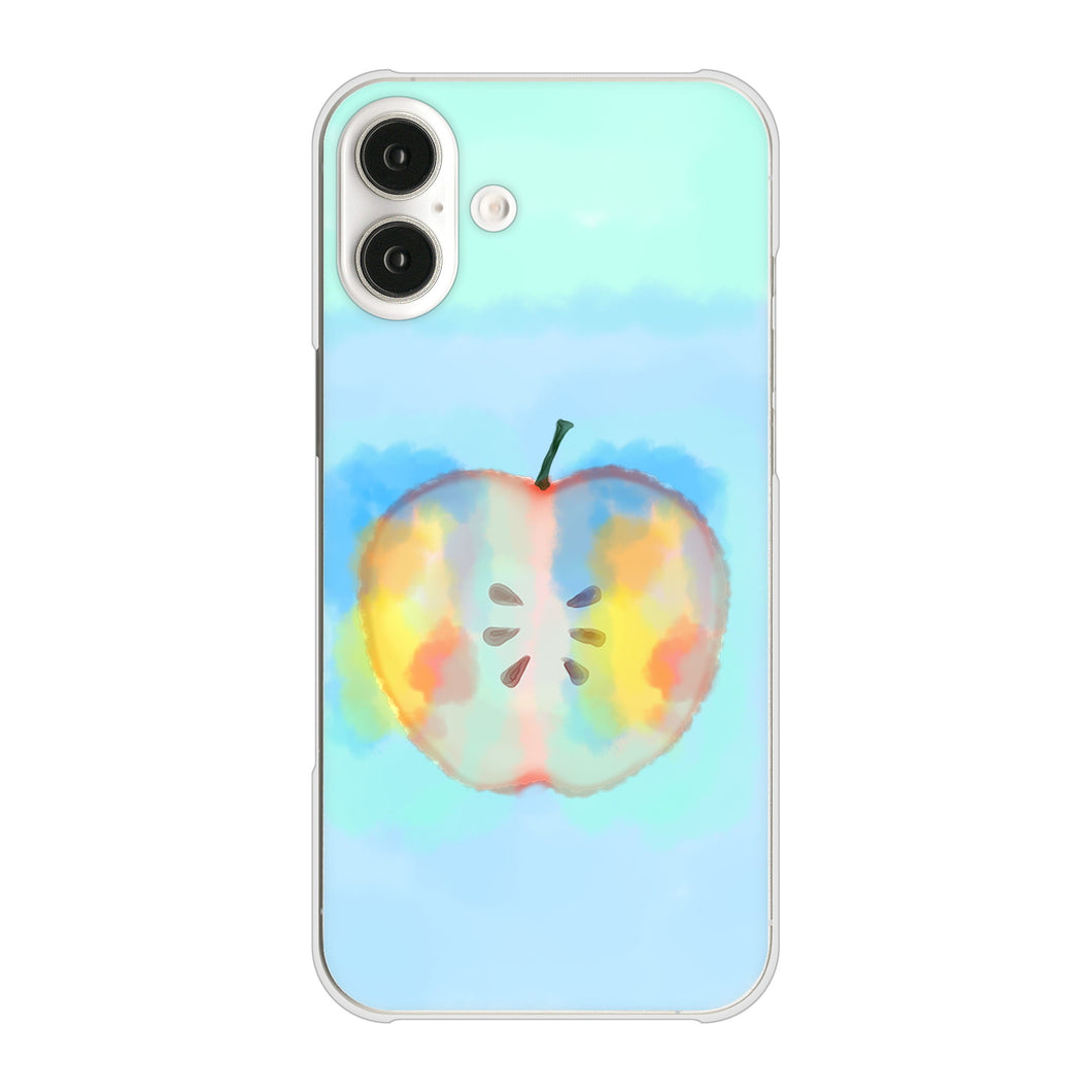 iPhone 16 Plus YJ181 りんご 水彩181 ハードケース 背面印刷