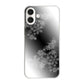 iPhone 16 Plus YJ340 モノトーン 雪の結晶 ハードケース 背面印刷