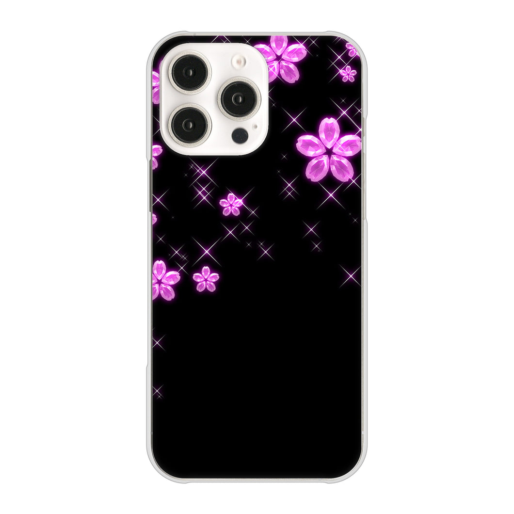iPhone 16 Pro Max 019 桜クリスタル ハードケース 背面印刷