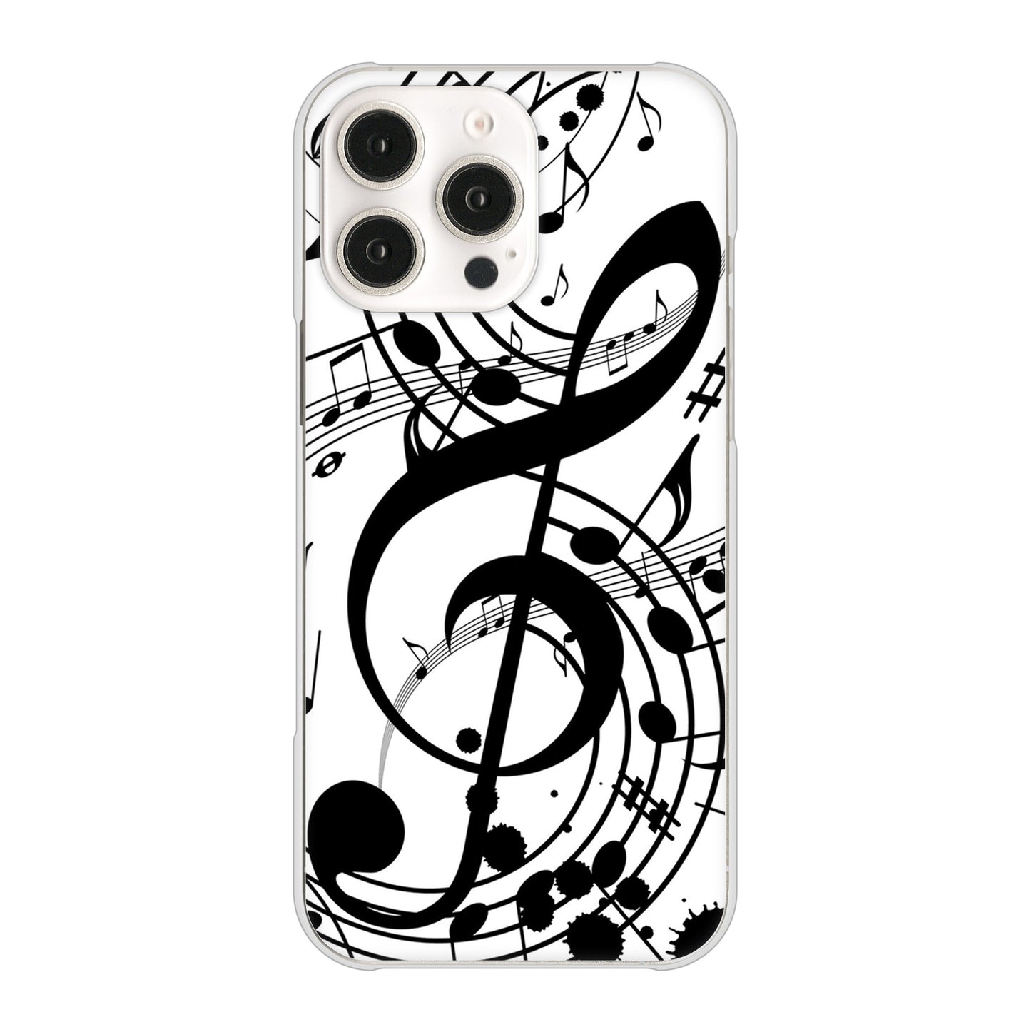 iPhone 16 Pro Max 音符 ハードケース 背面印刷