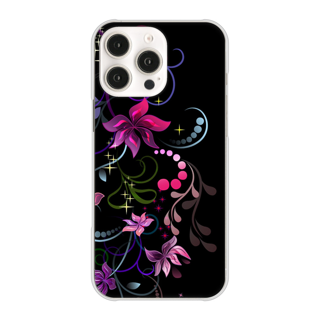 iPhone 16 Pro Max 263 闇に浮かぶ華 ハードケース 背面印刷