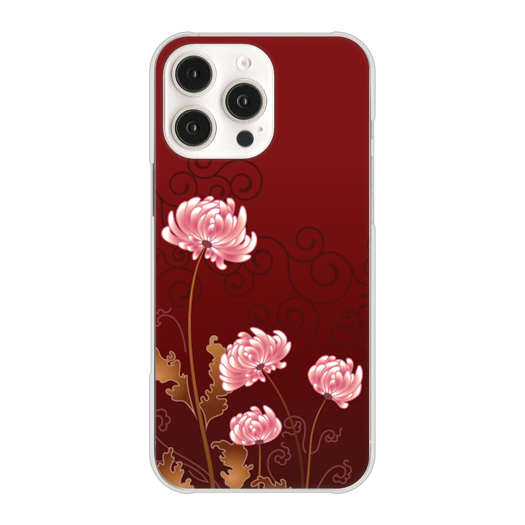 iPhone 16 Pro Max 375 優美な菊 ハードケース 背面印刷