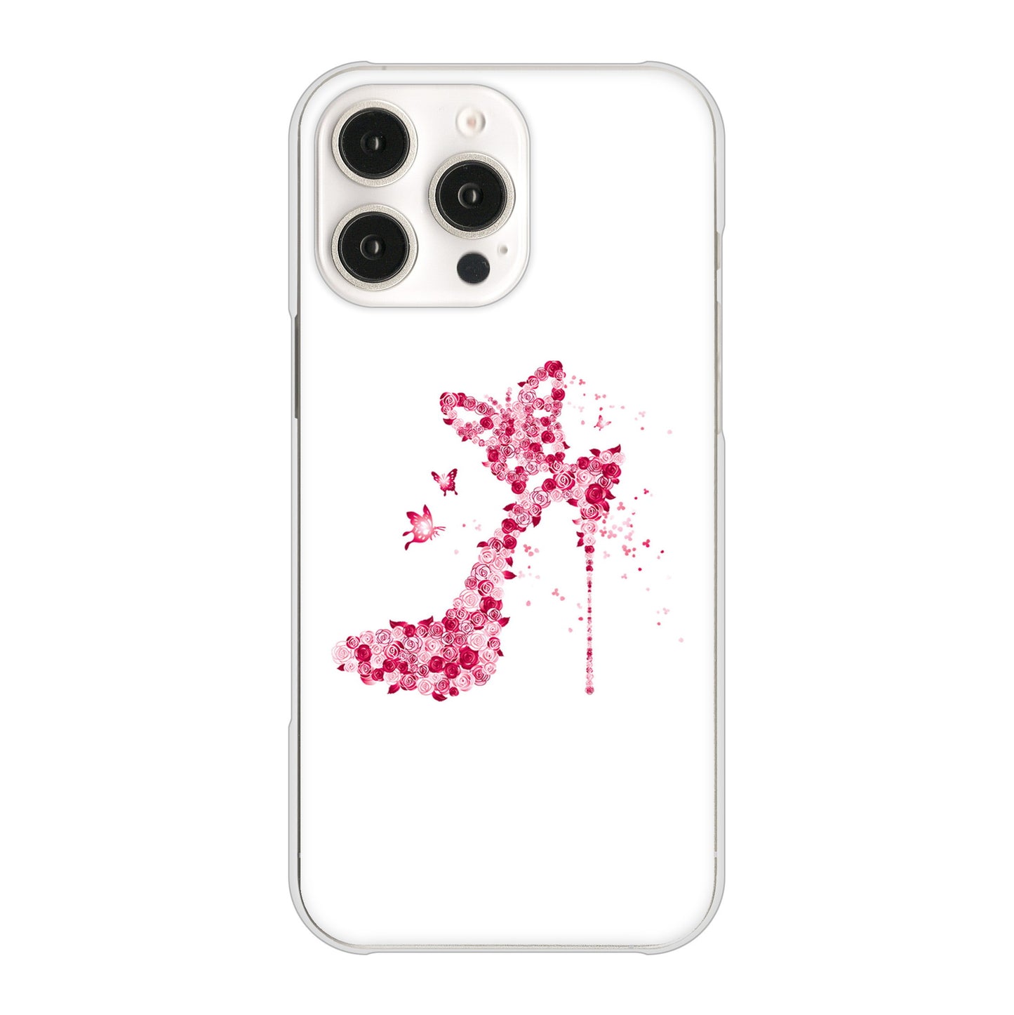 iPhone 16 Pro Max 387 薔薇のハイヒール ハードケース 背面印刷
