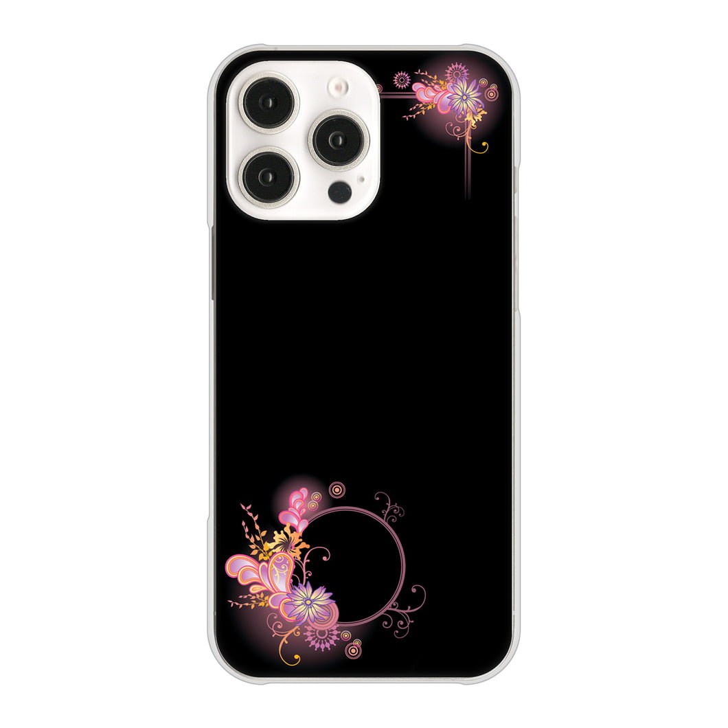 iPhone 16 Pro Max 437 華のフレーム ハードケース 背面印刷