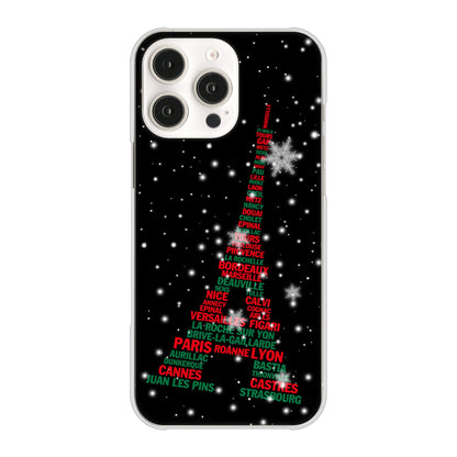 iPhone 16 Pro Max エッフェル塔 ハードケース 背面印刷