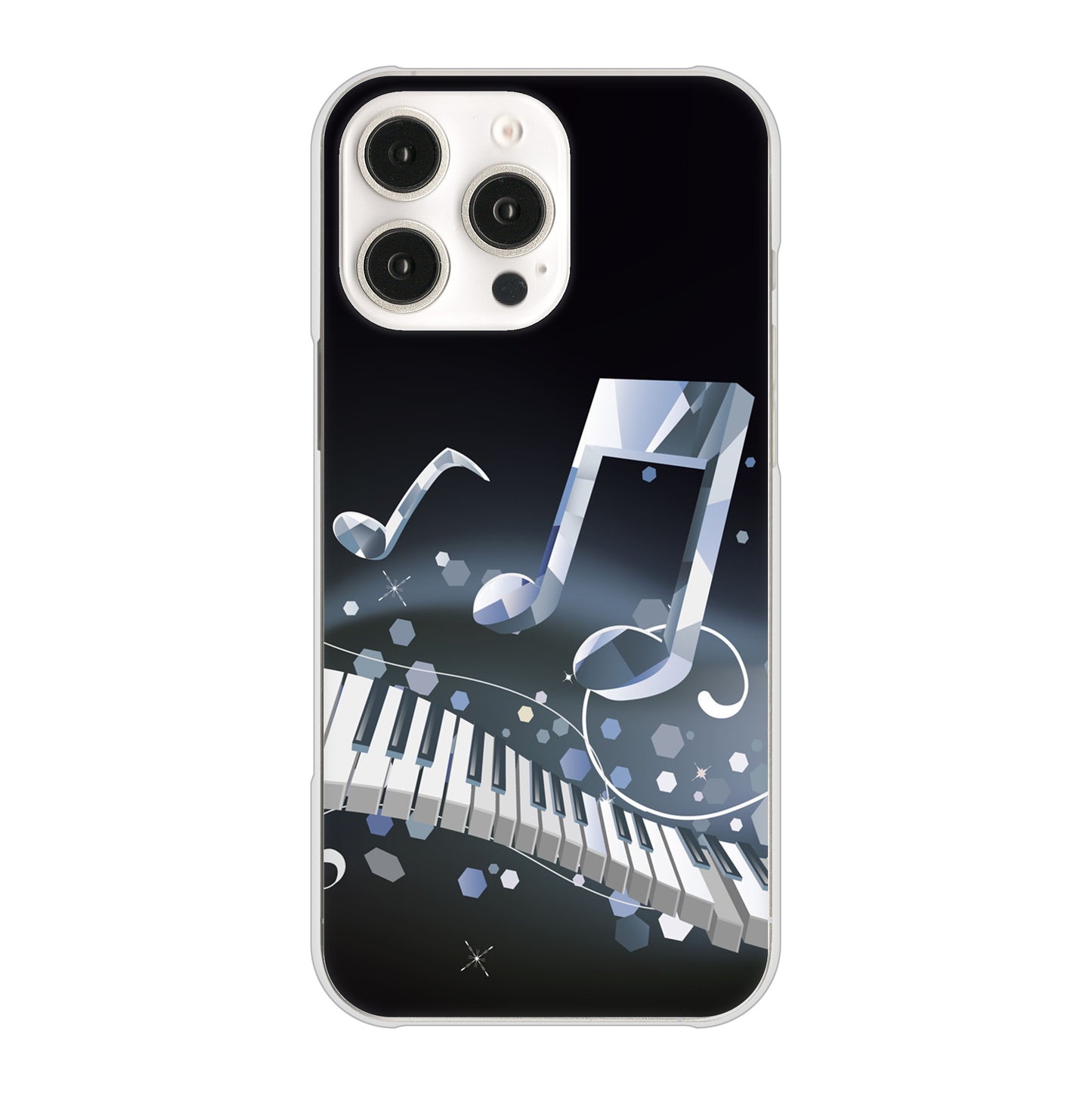 iPhone 16 Pro Max 音符 ハードケース 背面印刷