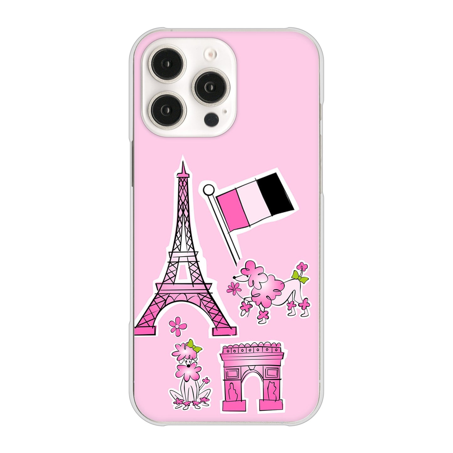 iPhone 16 Pro Max LOVE フランス ハードケース 背面印刷