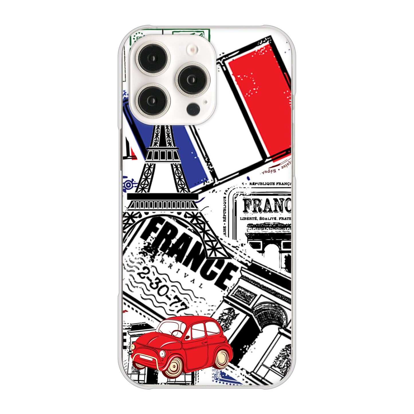 iPhone 16 Pro Max LOVE フランス ハードケース 背面印刷