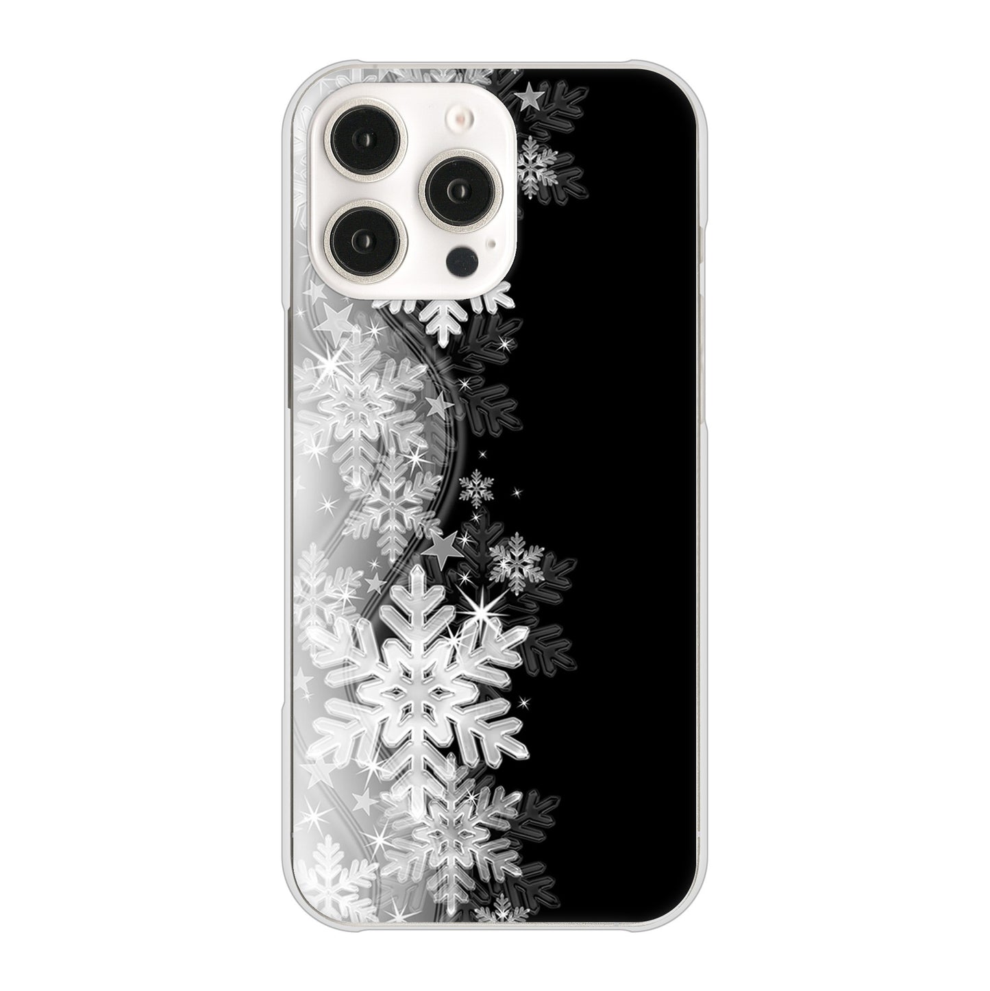 iPhone 16 Pro Max 603 白銀と闇 ハードケース 背面印刷