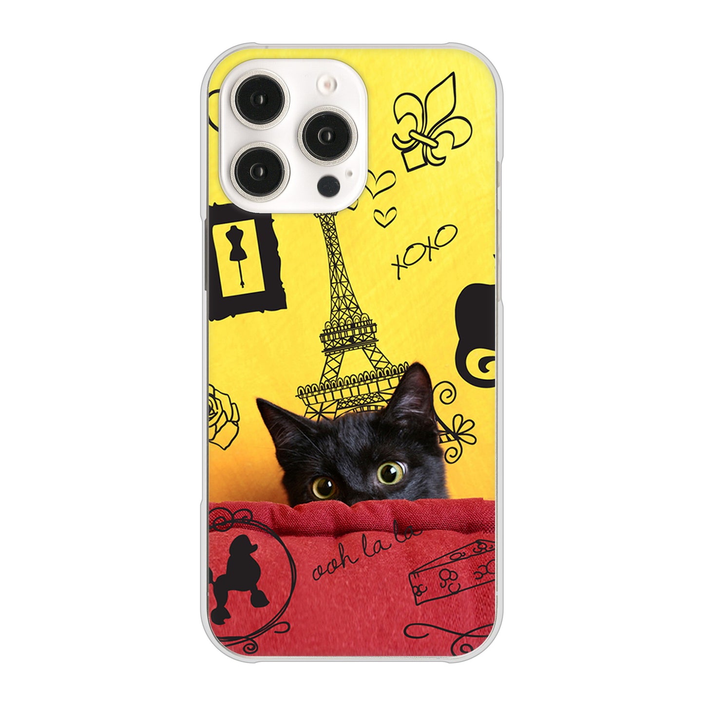iPhone 16 Pro Max LOVE フランス ハードケース 背面印刷
