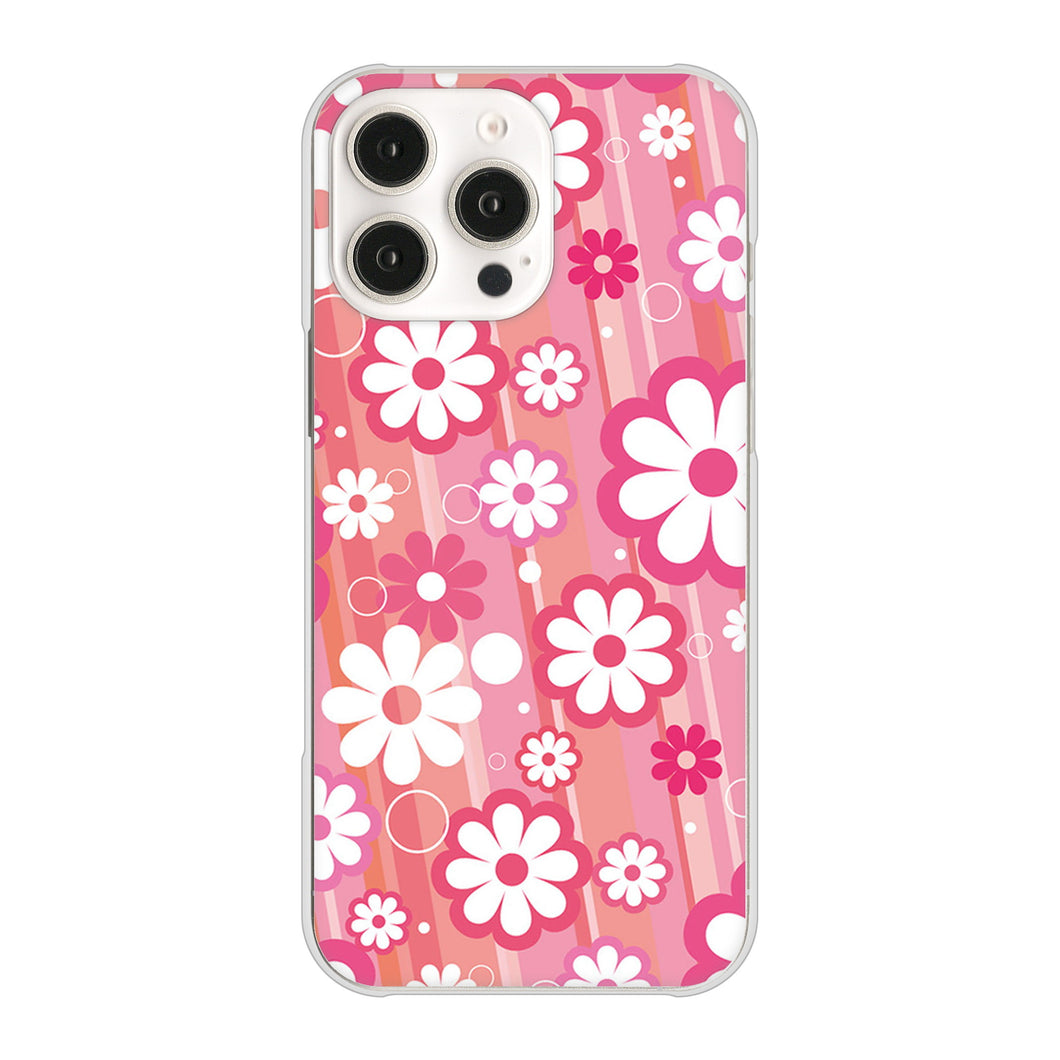 iPhone 16 Pro Max 751 マーガレット（ピンク系） ハードケース 背面印刷