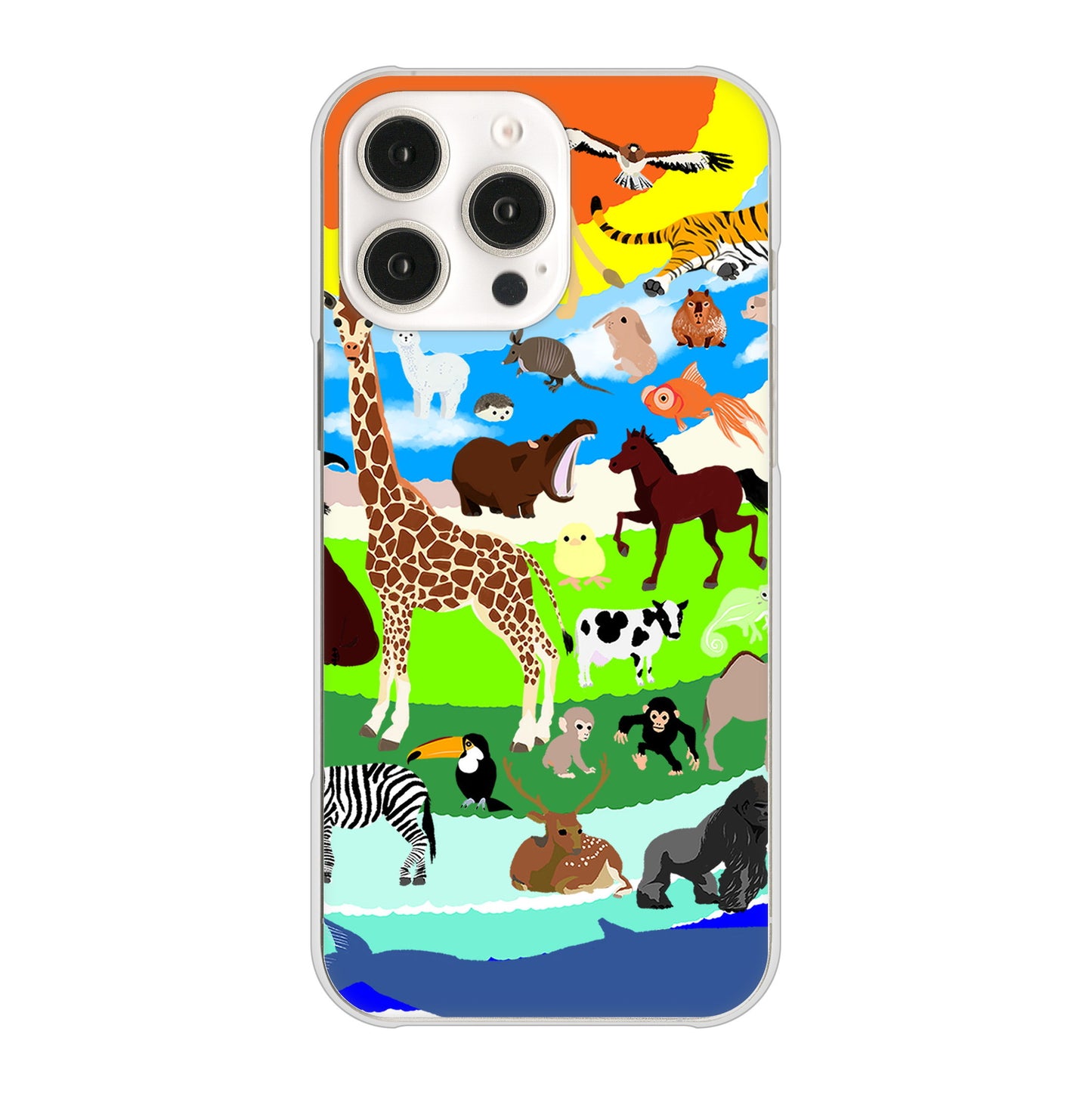 iPhone 16 Pro Max YJ201 アニマルプラネット ハードケース 背面印刷
