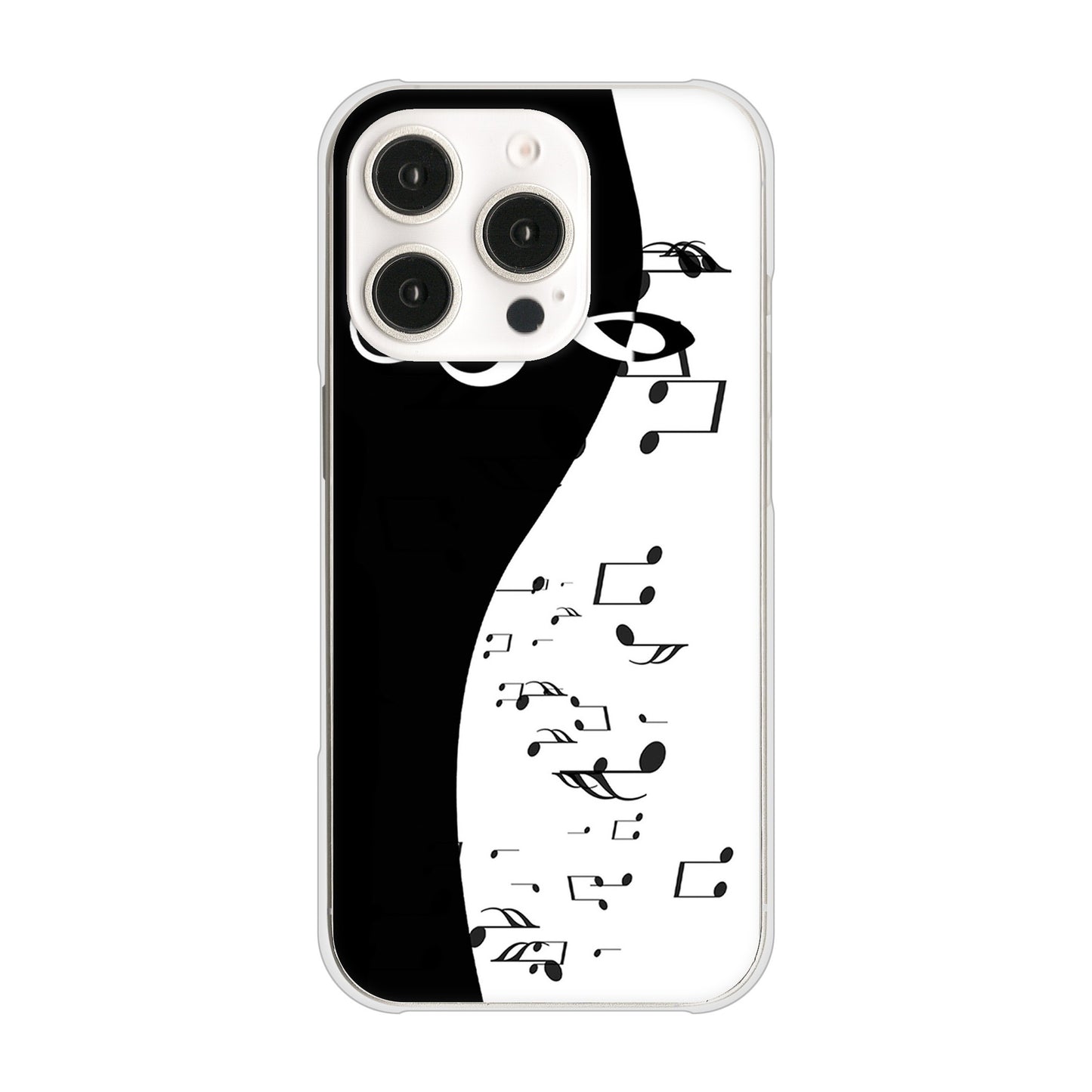 iPhone 16 Pro 音符 ハードケース 背面印刷